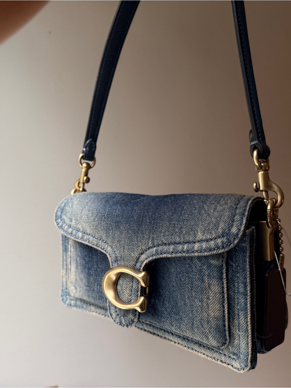 Coach tabby denim size 20